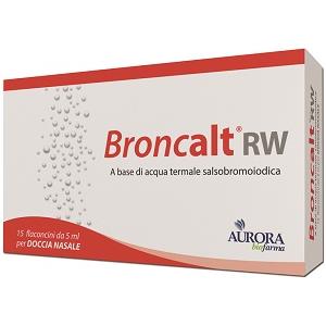 Aurora Biofarma Broncalt RW - Dispositivo Medico Mucoregolatorio, 15 Flaconcini da 5 ml per Igiene Nasale
