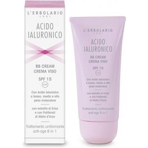 L'ERBOLARIO SB Srl Acido ialuronico bb cream crema viso spf15 trattamento uniformante antiage 8 in 1 50 ml - L'ERBOLARIO - 932713617