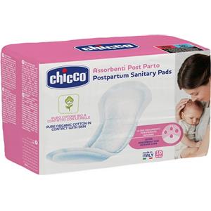 Chicco Assorbenti Postparto Bio Cotone Ultra Assorbenti - 10 Pezzi