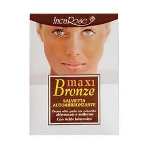 IncaRose Maxi Bronze - 7 Salviette Viso Monouso Autoabbronzanti, per un'abbronzatura Naturale e Uniforme