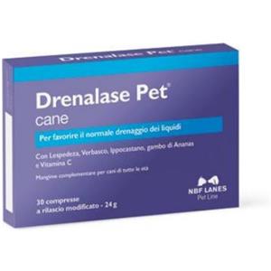 NBF Lanes Drenalase Pet Cane - 20 Compresse Appetibili per il Drenaggio dei Liquidi