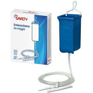 SAFETY SpA Enteroclisma da viaggio klister in gomma con cannula anale evaginale 2 litri - SAFETY - 908924626