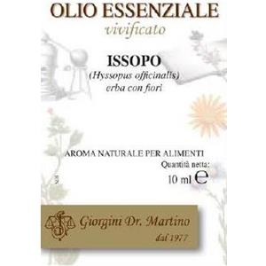 DR.GIORGINI Olio Essenziale di Issopo 10 ml - Aroma Naturale per Alimenti