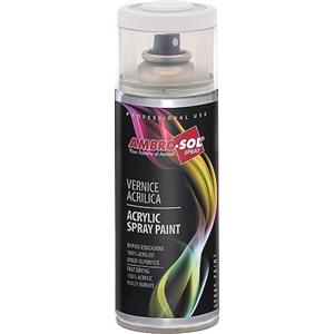 Ambro-Sol Vernice Acrilica Spray Trasparente Lucido 400ml - Multiuso per Interni ed Esterni