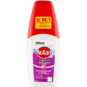 Autan Junior Vapo - Repellente Antizanzare per Bambini con Aloe Vera e Sostanze Idratanti, 100 ml