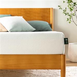 Zinus Materasso Matrimoniale 160x190 cm Memory Foam Infusa Con Tè Verde - Altezza 15 cm - Media Rigidità - Certificato OEKO-TEX - Materasso Ortopedico Ventilato e Anti-Umidità