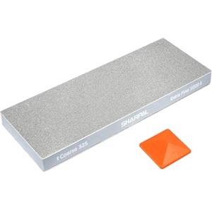 SHARPAL 168H Grande Pietra Affilacoltelli Professionale Diamantata a Doppia Grana 201 x 75 mm Grana Grossa 325 e Extra-Fine 1000 in Diamante Monocristallino con Tappetino Antiscivolo e Guida da Angolo