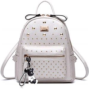 DEERWORD Elegante zaino da donna (confezione da 1), bianco, M, Zaino per escursionismo