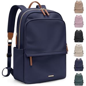 GOLF SUPAGS Zaino Per Portatile PC Donna, Sottile, Antifurto, Per Lavoro, Viaggi, Università, Adatto Per Notebook da 14/15,6 Pollici (Blu Navy, 14 Pollici)