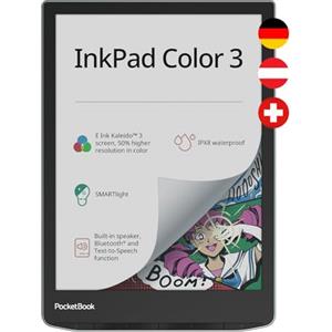 Pocketbook InkPad Color 3 eReader Grigio 8 32 GB Memoria Bluetooth Protezione dall'acqua