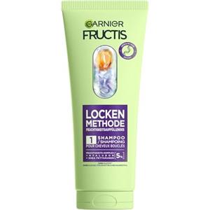 Garnier Shampoo idratante per tutti i tipi di ricci, ricci istantanei, con acido ialuronico al 5% e acidi grassi karité, vegano, senza siliconi, metodo riccioli fruttati, 1 x 200 ml