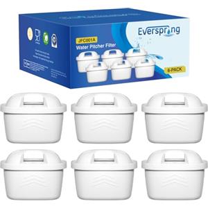 EVERSPRING Filtro per bollitore Compatibile Con Brita Maxtra+, Maxtra Plus, Mavea, Anna Duomax, 6 pezzi