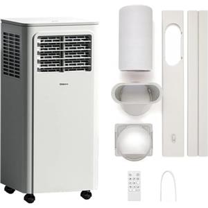SHINCO Condizionatore mobile, 7000 BTU 2,05 kW, Raffreddamento&Ventilazione&Deumidificazione, dimensioni della stanza fino a 54m³(18㎡), Kit finestra