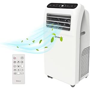 SHINCO 12000BTU Condizionatore Portatile, 3,5kW, 3 in 1 con Tubo di Scarico, Raffreddamento, Deumidificazione e Ventilazione, Eco R290