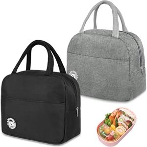 Aucuu Borsa Termica, Borsa per il Pranzo, per Bambini, Piccola Borse Termica per Viaggi, Mini Borse Frigo Pieghevole e Impermeabile Interno in Alluminio
