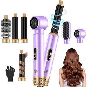 UMIGA Nuovo Airstyler 5 in 1 set di spazzole per asciugacapelli, con ferro arricciacapelli ad aria calda da 30 mm, asciugacapelli da 1000 W, per volume, asciugatura, levigatura e ricci, 3 livelli di