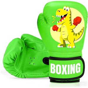 Huanmin Guantoni da boxe per bambini, guanti da boxe per bambini, in pelle PU, per sacco da boxe Sparring Training, Muay Thai, MMA, kickboxing e arti marziali (blu)
