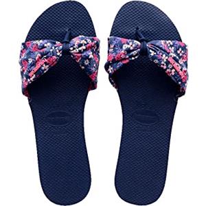 Havaianas You Saint Tropez Print, Sandali Donna, Navy Blue, 33/34 EU