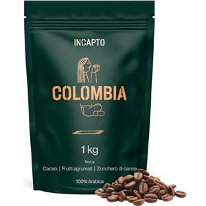 Incapto Caffè in Grani di Specialità 1kg | Origine Colombia | 100% Arabica | +80 punti SCA | Tostatura Naturale e Artigianale | Caffè Grani Naturale | Finca Huila, Cadifihuila