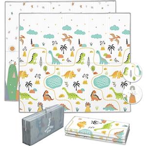 SUPERBE BEBE Tappeto Gioco Bambini Pieghevole 120x180x1cm Palestrina Neonato Montessori Reversibile Non Tossico E Impermeabile In Schiuma Per Bimbi. Palestra Neonati - Tappeto Tummy Time Neonati - Regalo Bambino
