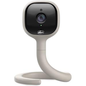 Chicco Video Baby Monitor Wi-Fi Smart AI, Telecamera 2K UHD con Visione Notturna Infrarossi, App dedicata, Luci Multicolore, Ninnenanne e Rumori Bianchi, Appendibile e Adattabile