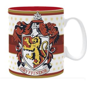 ABYSTYLE Tazza Harry Potter Casa Grifondoro in Ceramica - Capacità 460 ml, Adatta per Microonde e Lavastoviglie