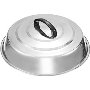 POPETPOP Coperchio Per Pentola in Acciaio Inossidabile 12.20In Rotondo Profondo Con Maniglia Isolante Copertura Per Cottura a Vapore Griglia E Imbastitura