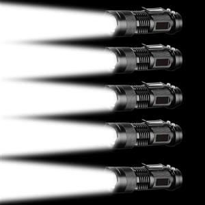 LIAISIMI Torcia LED Luce da lavoro multifunzione Mini torcia portatile 3 modalità Torcia pieghevole Ideale per il campeggio, l'escursionismo, la visione notturna (5, white)