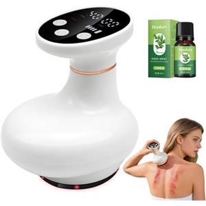 Dongcill Massaggiatore 4 in 1 Contro Cellulite, Massaggiatore Anticellulite con Funzione di Calore, Ricaricabile, 9 Livelli, per Pelle più Soda & Migliore Circolazione del, per Casa e Viaggi