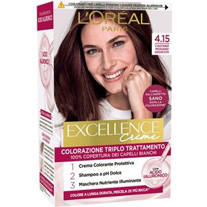 L'Oréal Paris Colorazione Triplo Trattamento Castano Chiaro Mogano 5.5 - Copertura 100% Capelli Bianchi