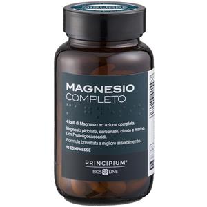 Bios Line Principium Magnesio Completo - Integratore in 90 Compresse con 4 Fonti di Magnesio per Benessere Generale