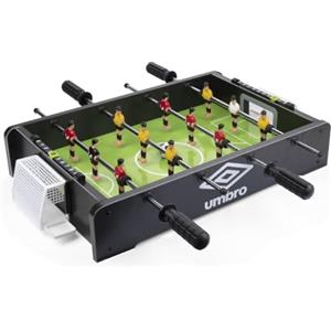 Umbro Calcio balilla - con 12 giocatori - Include 2 palline da calcio - Nero