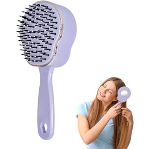 Marjoramy Spazzola Capelli Districante,Spazzola Per Ricci,Spazzola Per Parrucche,Anti Nodi,Spazzola Capelli Lisci,Riduce Rottura E Lo Strappo,Per Capelli Ricci, Lisci, Fini, Bagnati E Lunghi