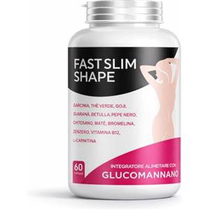 VIDASANA Integratore donna e uomo - Glucomannano Carnitina con Garcinia Cambogia, Tè Verde, Guaranà e Mate - Estratti Vegetali, Bromelina, Goji, Zenzero e Pepe Nero - Vitamina B12 formula completa