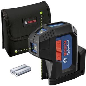 Bosch Professional Livella laser a 3 punti GPL 3 G (laser verde, raggio d'azione: fino a 30 m, sacchetto)
