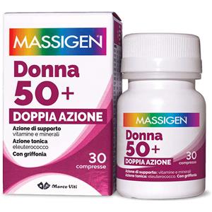 Marco Viti Massigen Multivitaminico Donna 50 - 30 Compresse con Vitamine e Minerali per il Benessere Femminile
