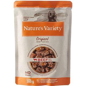 Nature's Variety Paté No Grain Medium/Maxi Adult - Mix Pollo, Tacchino, Manzo - 8 x 300 g