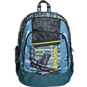 Seven Zaino Advanced - URBAN ROCK, Doppio Scomparto, Tasca porta pc, Tasche multifunzione, Scuola e tempo libero, Bambini e ragazzi