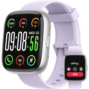 Alutoria Smartwatch con Alexa Integrata, 1.83'' HD Orologio Smartwatch Uomo Donna Chiamate Stress Impermeabile IP68 Monitoraggio Salute (Frequenza Cardiaca/SpO2/Sonno), 100+Modalità Sport per Android iOS Viola