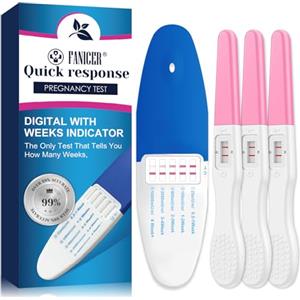 LureLuxe 4 Pezzi Test di Gravidanza,Una blu e tre rosa Test di Gravidanza Rilevazione Rapida,Blu Visualizza Subito di Quante Settimane Sei Incinta,Pregnancy Test Risultato Rapido,Test Gravidanza precoce