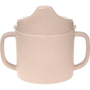 LÄSSIG Tazza per bambini con manico e coperchio rimovibile 150 ml/Sippy Cup PP/Cellulose warm grey