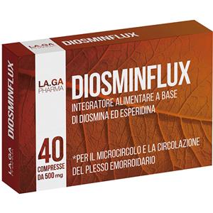 LA.GA Diosmina ed Esperidina 500 mg - Integratore per Microcircolo, Gambe Gonfie ed Emorroidi con Flavonoidi e Estratti Naturali