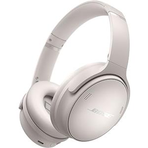 Bose QuietComfort SC Headphones Cuffie con Cancellazione del Rumore Wireless e Bluetooth 5.1 Over-ear con Durata della Batteria Fino a 24 Ore, con Custodia Morbida, Bianco fumo