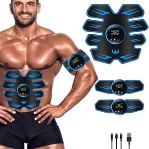 Queath Elettrostimolatore Muscolare, Cintura Elettrostimolatore per Addominali, ABS Trainer/Toner per Addome/Braccio/Vita/Gambe