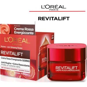 L'Oréal Paris Crema Viso Giorno Energizzante - Pro-Retinolo Avanzato e Ginseng Rosso, 50 ml