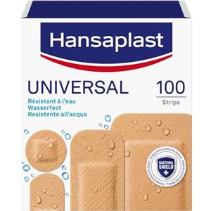Hansaplast Cerotti UNIVERSAL - Cerotti impermeabili traspiranti con elevato potere adesivo, 100 Pezzi in 4 formati