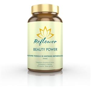 Reflower - Beauty power 60 cps - Integratore alimentare ad azione tonica e di sostegno metabolico