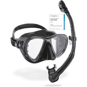 Cressi C/Set Big Eyes Evo Mask+Alpha Ultra Dry Black/Black