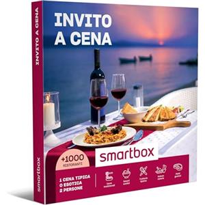 Smartbox - Cofanetto Regalo per Uomo o Donna - Invito a Cena - Idee Regalo Originale - 1 prelibata Cena tipica o esotica per 2 Persone