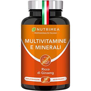 Plastimea Multivitamine e Minerali | Supporta il Sistema immunitario | BOOSTER di 7 Vitamine + 2 Minerali | 90 Capsule Vegetali